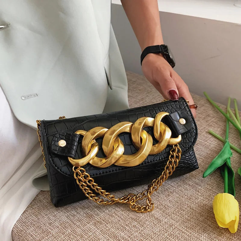 Mini Crossbody Bag Stone Pattern Belt Purse