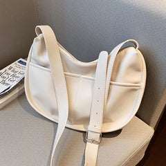 Women Dumpling Bags Large Capacity Shoulder Bag PU Leather Crossbody Bags