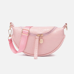 Crocodile Pattern Shoulder Messenger Bag PU Leather Women's Bag