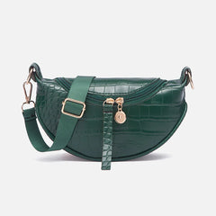 Crocodile Pattern Shoulder Messenger Bag PU Leather Women's Bag