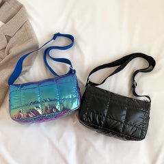 Women's Nylon Shoulder Bag Solid Handbag Crossbody Phone Bag