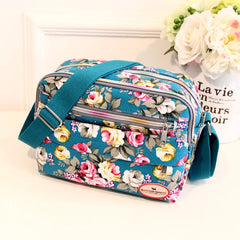Floral Multicolor Printed Canvas Messenger Bag