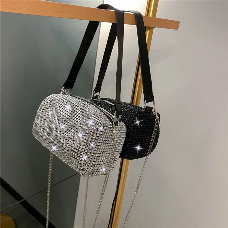 Rhinestone Diamond Hand-Held Shoulder Bag Purse