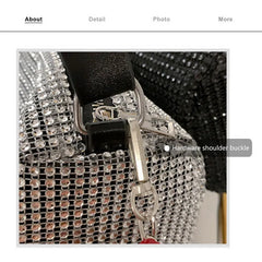 Rhinestone Diamond Hand-Held Shoulder Bag Purse