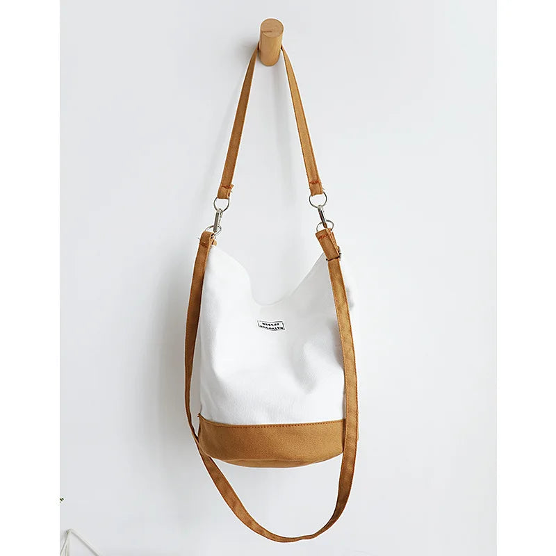 Canvas Women's Shoulder Messenger Crossbody Bags for Girls