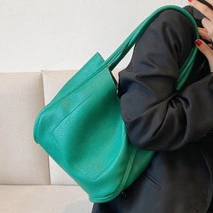 Women's Soft PU Leather Shoulder Bag Summer Handbag Totes