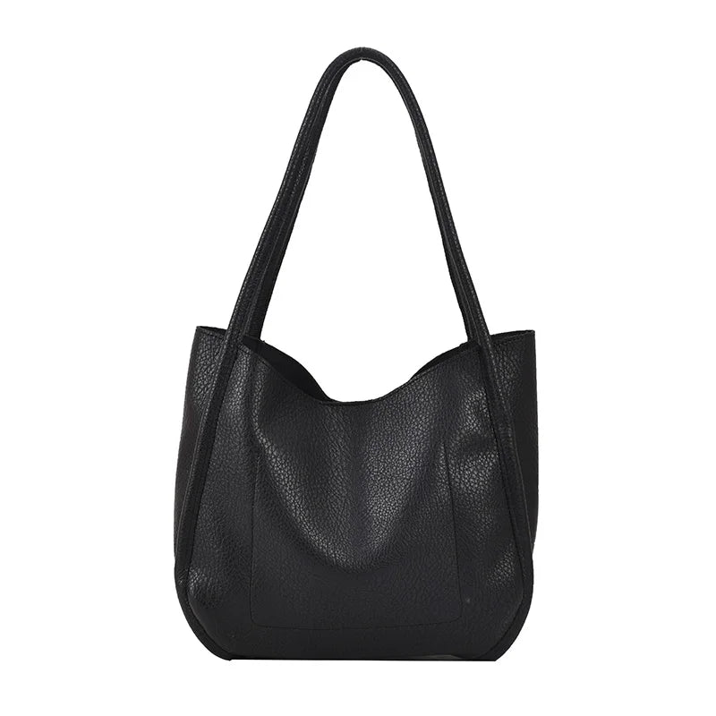 Women's Soft PU Leather Shoulder Bag Summer Handbag Totes