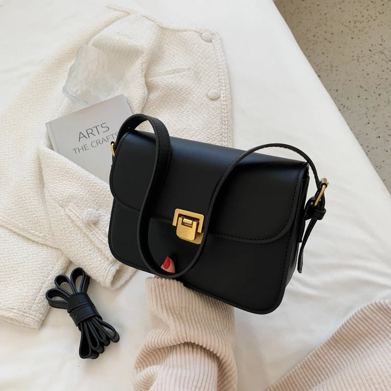 Retro PU Leather Shoulder Bags Flap Crossbody Ladies Messenger Envelope