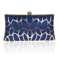 Metal Patchwork Shinning Shoulder Bags Ladies Print Clutch