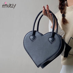 Heart Shape Shoulder Bag Retro Totes Purse
