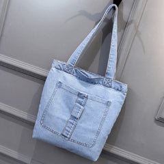 Women Shoulder Bags Casual Handbag Street Canvas Denim Shoulder B