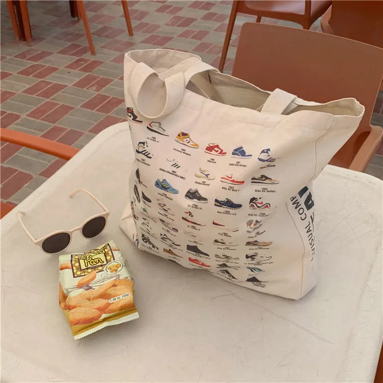 Canvas Shoulder Bag for Women - Large Capacity