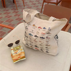 Canvas Shoulder Bag for Women - Large Capacity