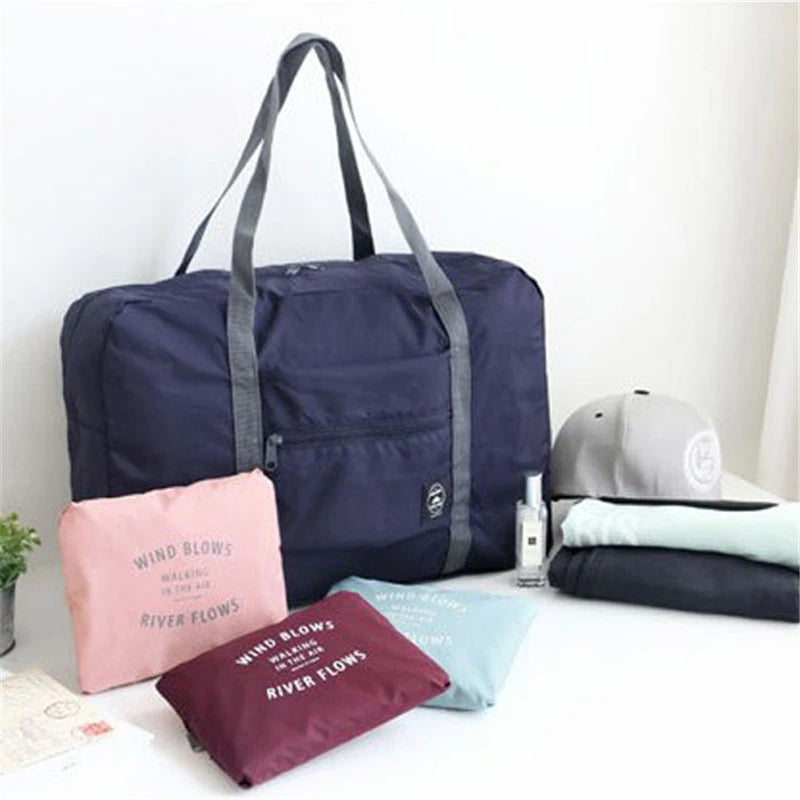 Nylon Foldable Travel Bags Unisex Large Capacity Handbags