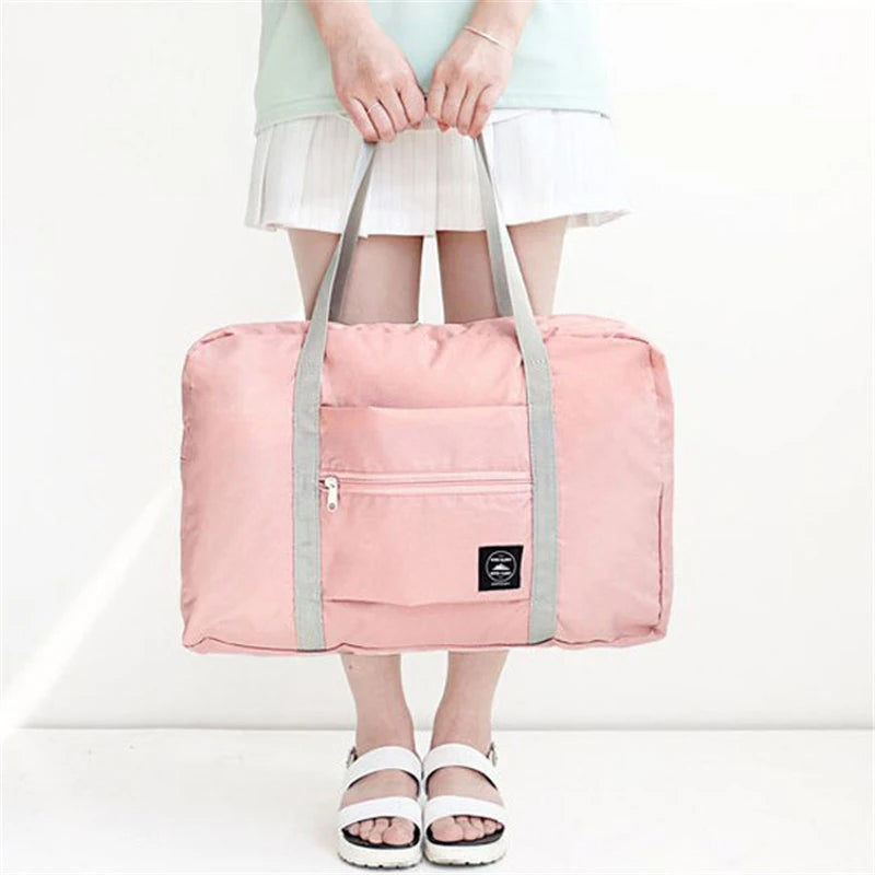 Nylon Foldable Travel Bags Unisex Large Capacity Handbags
