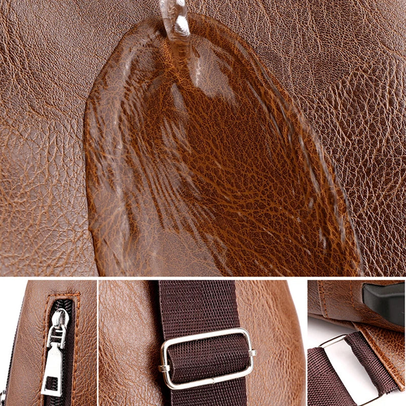 PU Leather Bags Shoulder Crossbody Anti-Theft Messenger Bag