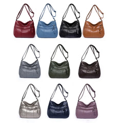 Soft Leather Crossbody Shoulder Bags for Women Large Capacity