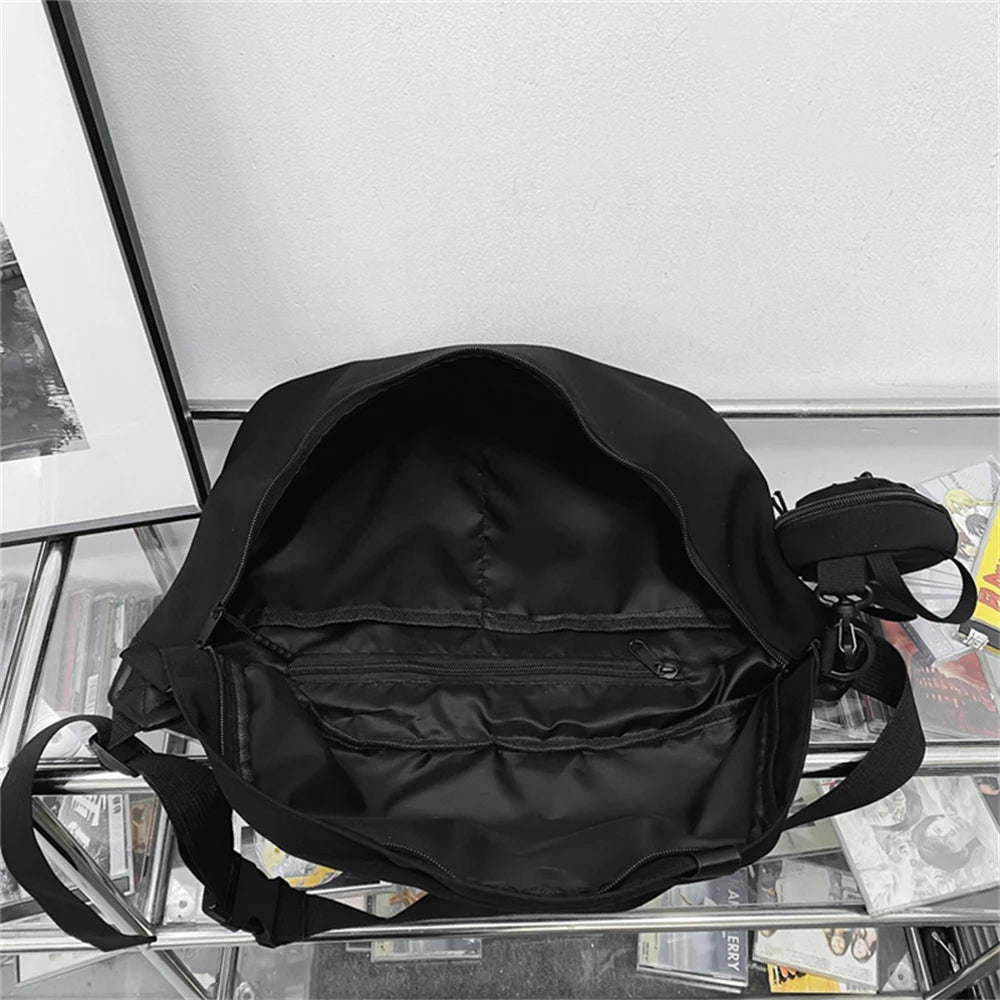 Solid Ladies Composite Bag High Nylon Large Capacity Women Messenger Bags