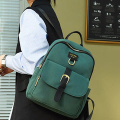 Solid Nylon Women Backpack Light Travel Backpack School Bags for Girl