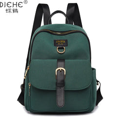 Solid Nylon Women Backpack Light Travel Backpack School Bags for Girl