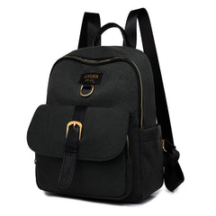 Solid Nylon Women Backpack Light Travel Backpack School Bags for Girl