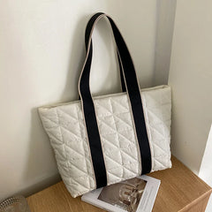 Casual Canvas Shoulder Bag Women Big Totes