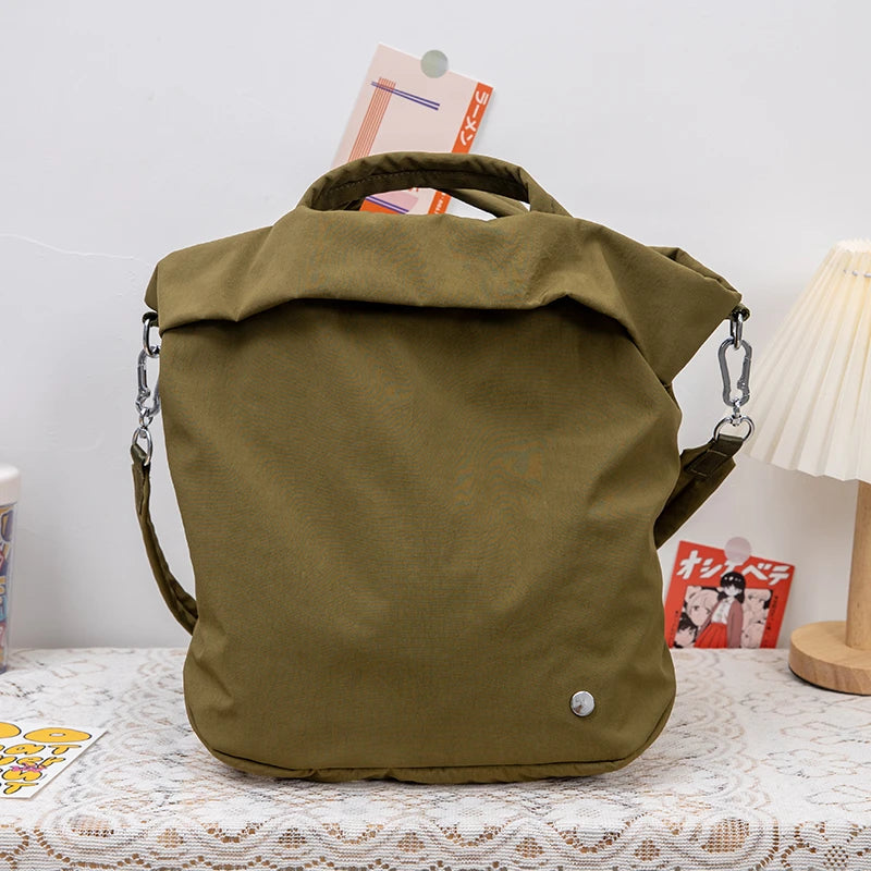 Nylon Multi-function Shoulder Bag with Big Pockets