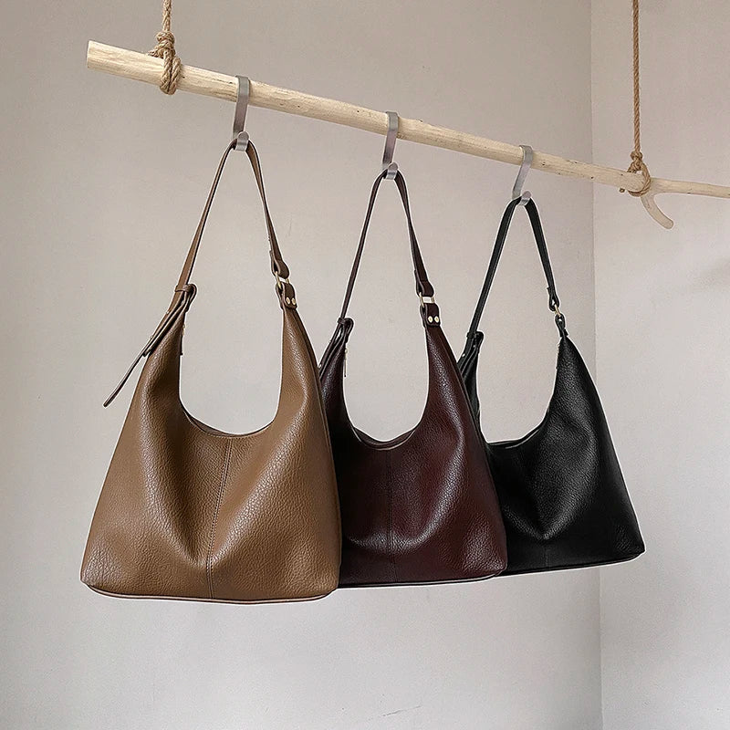 Stylish Zipper Women Shoulder Bags PU Leather For Work Daily