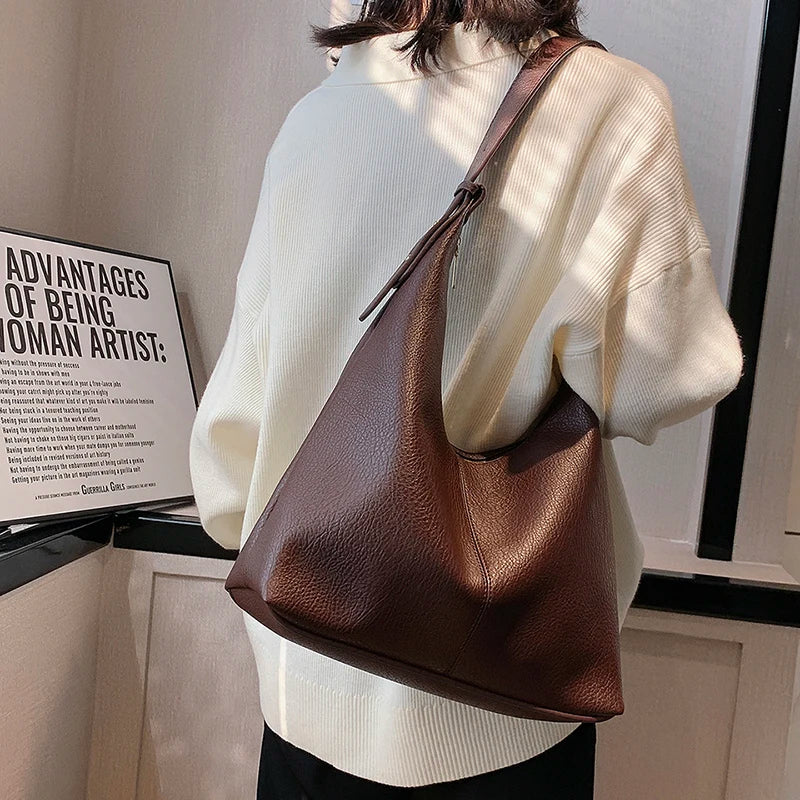 Stylish Zipper Women Shoulder Bags PU Leather For Work Daily