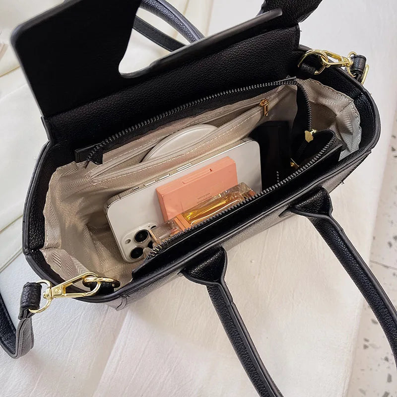 Women High Leather Bag Handbag Female Shoulder Bags Messenger Bag