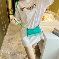 Summer Jelly Shoulder Messenger Bag Women's Purse and Handbag