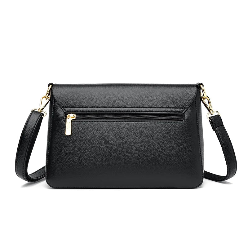 Genuine Leather Girls Crossbody Shoulder Bag Large Capacity Multifunction