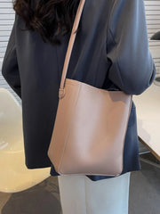 Net Red Texture Shoulder Bag Large-capacity Bucket Bag