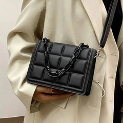 Women's Chain Quilted Shoulder Bag Crossbody Style Sac