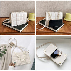 Women's Chain Quilted Shoulder Bag Crossbody Style Sac
