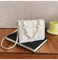 Women's Chain Quilted Shoulder Bag Crossbody Style Sac