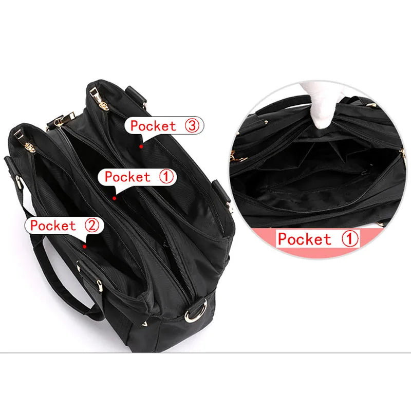 Nylon Travel Bag Women Handbags Totes Ladies Shoulder Bag