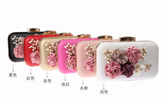 Pink Wedding Clutch Bag Royal Evening Purse WY148