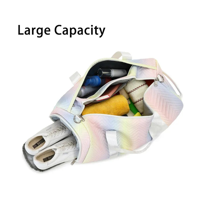 Women Gym Bag Fitness Training Multifunction Dry Wet Separation Bag