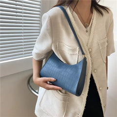 Stylish Crocodile Pattern Shoulder Bag for Women