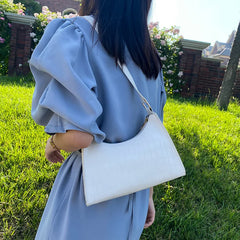 Stylish Crocodile Pattern Shoulder Bag for Women