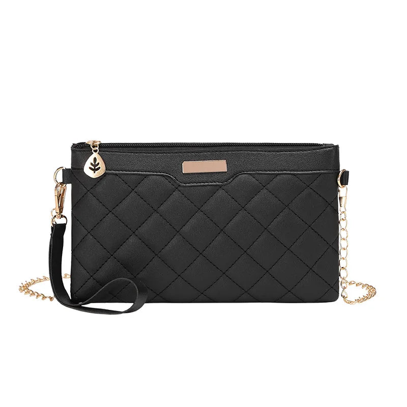 Women's Embroidered Sling Shoulder Bag with Diamond Detail