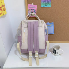 Nylon Backpack for Women and Girls, Travel School Bag for Teenage Girls