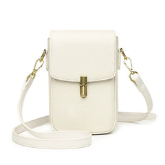 Real Cowhide Leather Women's Mini Messenger Bag Hangbag Purse