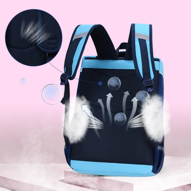 Waterproof School Backpack for Boys Girls Orthopedic Book Bag