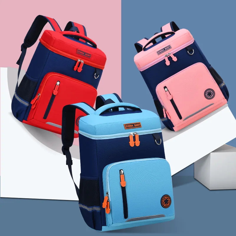 Waterproof School Backpack for Boys Girls Orthopedic Book Bag
