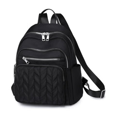 Quilted School Bag Small Backpack Purse for Women Girls Teenager Student
