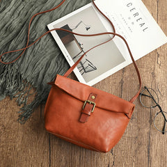 Retro Phone Bag for Girls Soft Leather Messenger Bag