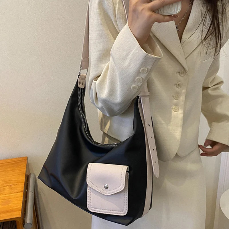 Women PU Shoulder Bag Handbag Tote Large Capacity