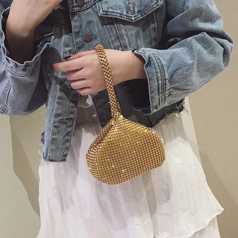 Summer Famous Mini Diamond Women's Handbags and Purses Evening Totes